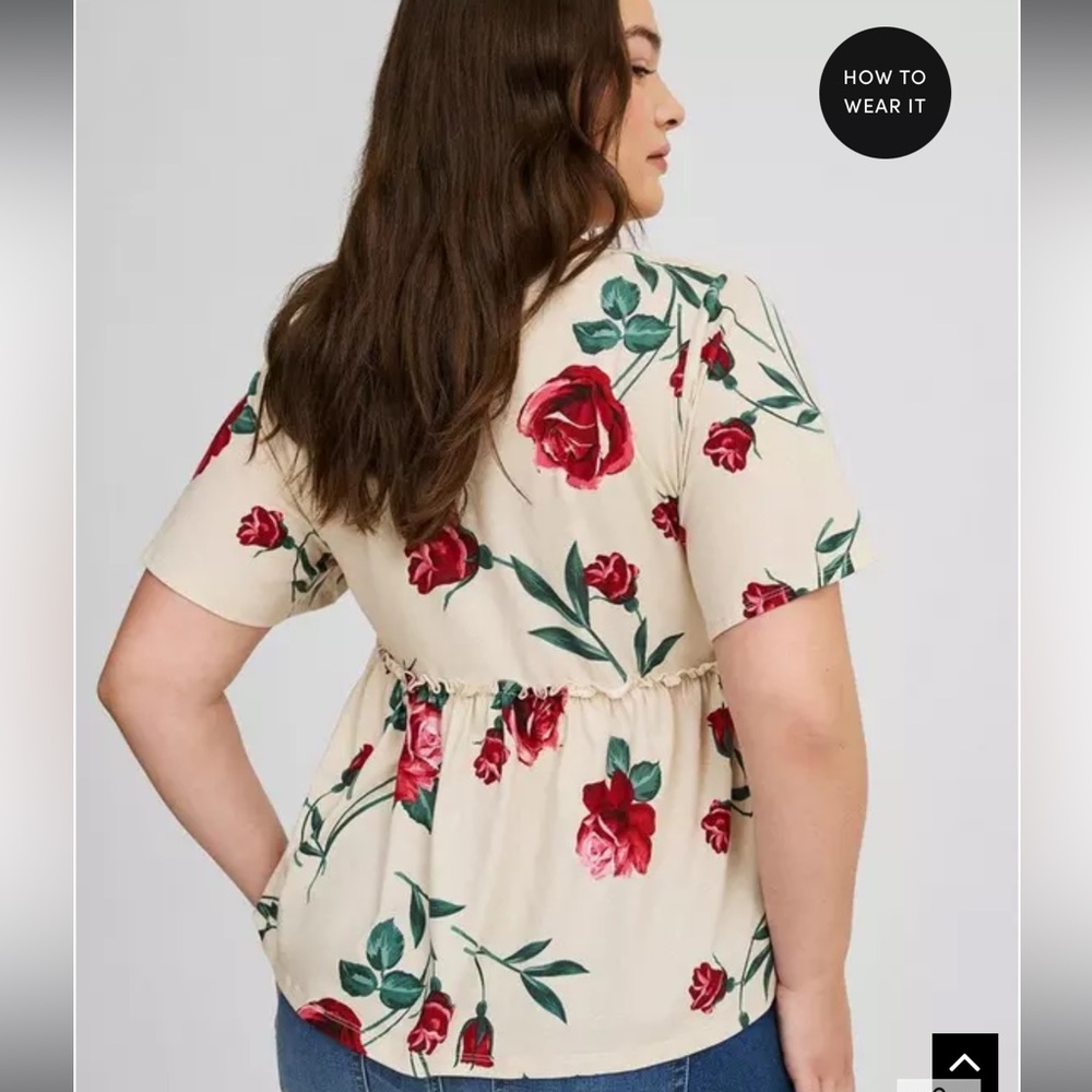 Torrid Floral Top - Picture 2 of 5